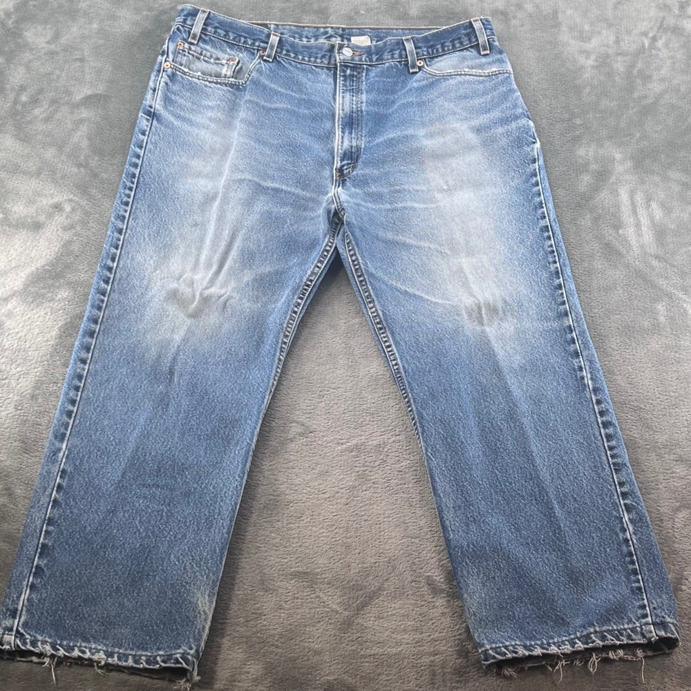 Vintage Levis 505 Regular Fit Straight Leg Jeans Made in USA Blue W42 L30